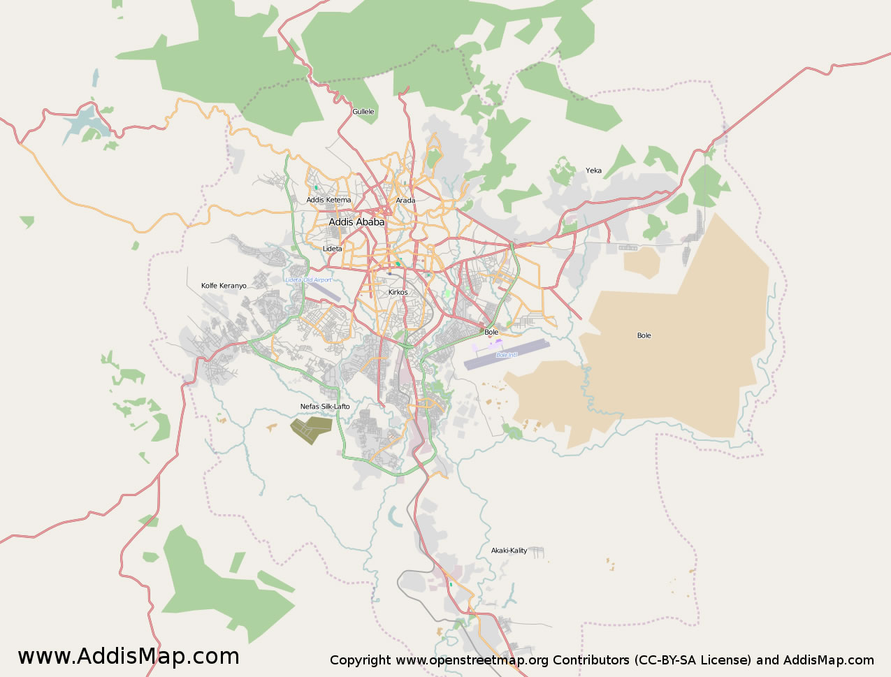 addis ababa carte